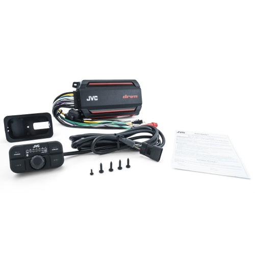 JVC KS-DR2104DBT Compact 4-Channel Amplifier with Bluetooth