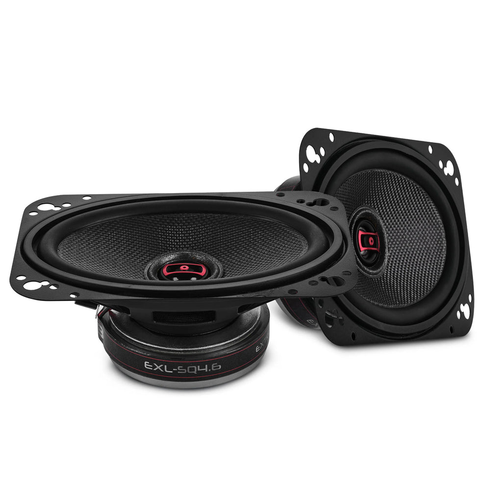 DS18 EXL 4x6” 2-Way Coaxial Speaker with Fiber Glass Cone | 60W RMS 3-Ohm