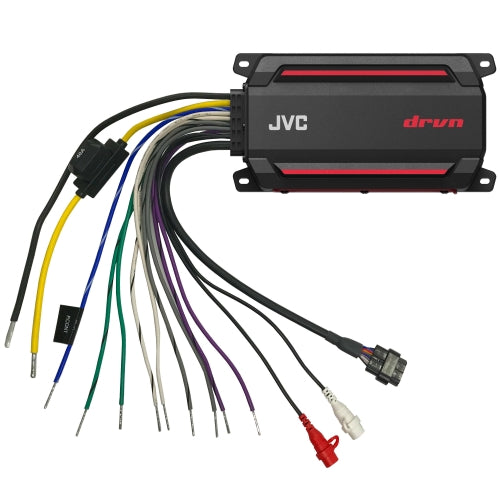 JVC KS-DR2104DBT Compact 4-Channel Amplifier with Bluetooth