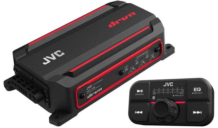 JVC KS-DR2104DBT Compact 4-Channel Amplifier with Bluetooth