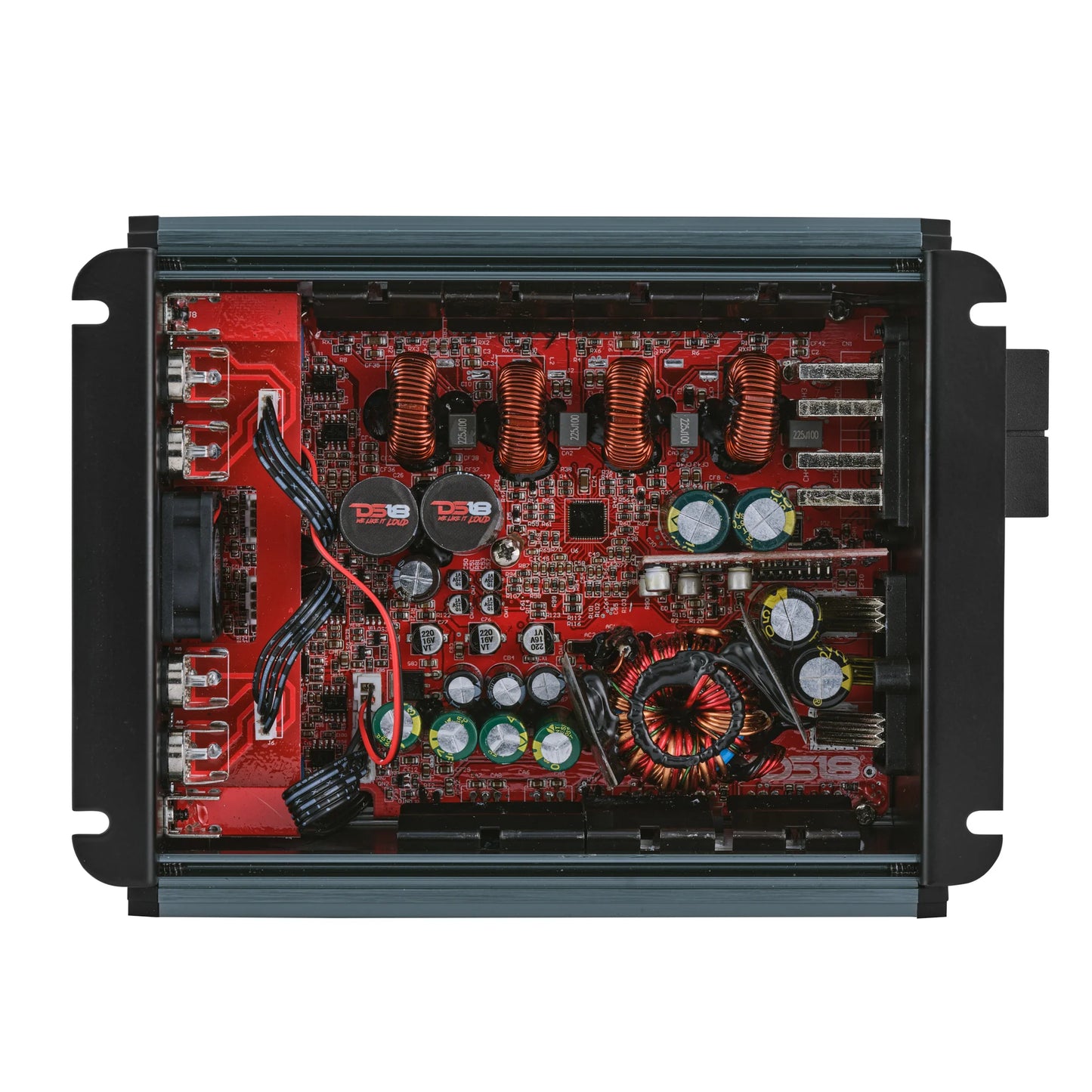 DS18 FRP-1.2K4 Class D Full Range 1200W RMS 4-channel Amplifier