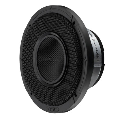 DS18 PRO 6.5" Shallow Coaxial Hybrid Mid-Range Loudspeaker with Built-in Driver | 150W RMS 4-Ohm