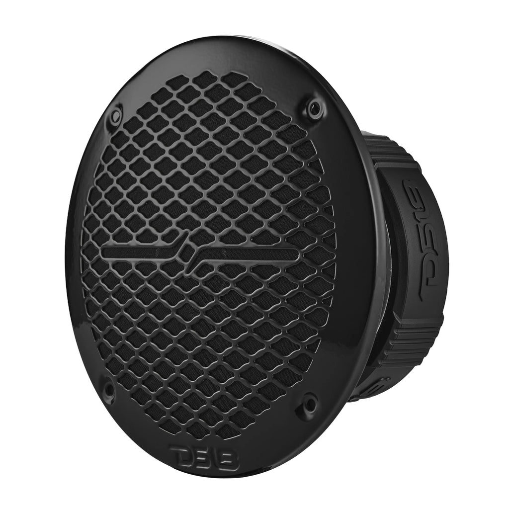 DS18 PRO-ZT 6.5" Coaxial Mid-Range Loudspeaker with Water-Resistant Cone Built-in Bullet Tweeter and Grill | 225W RMS 4-Ohm