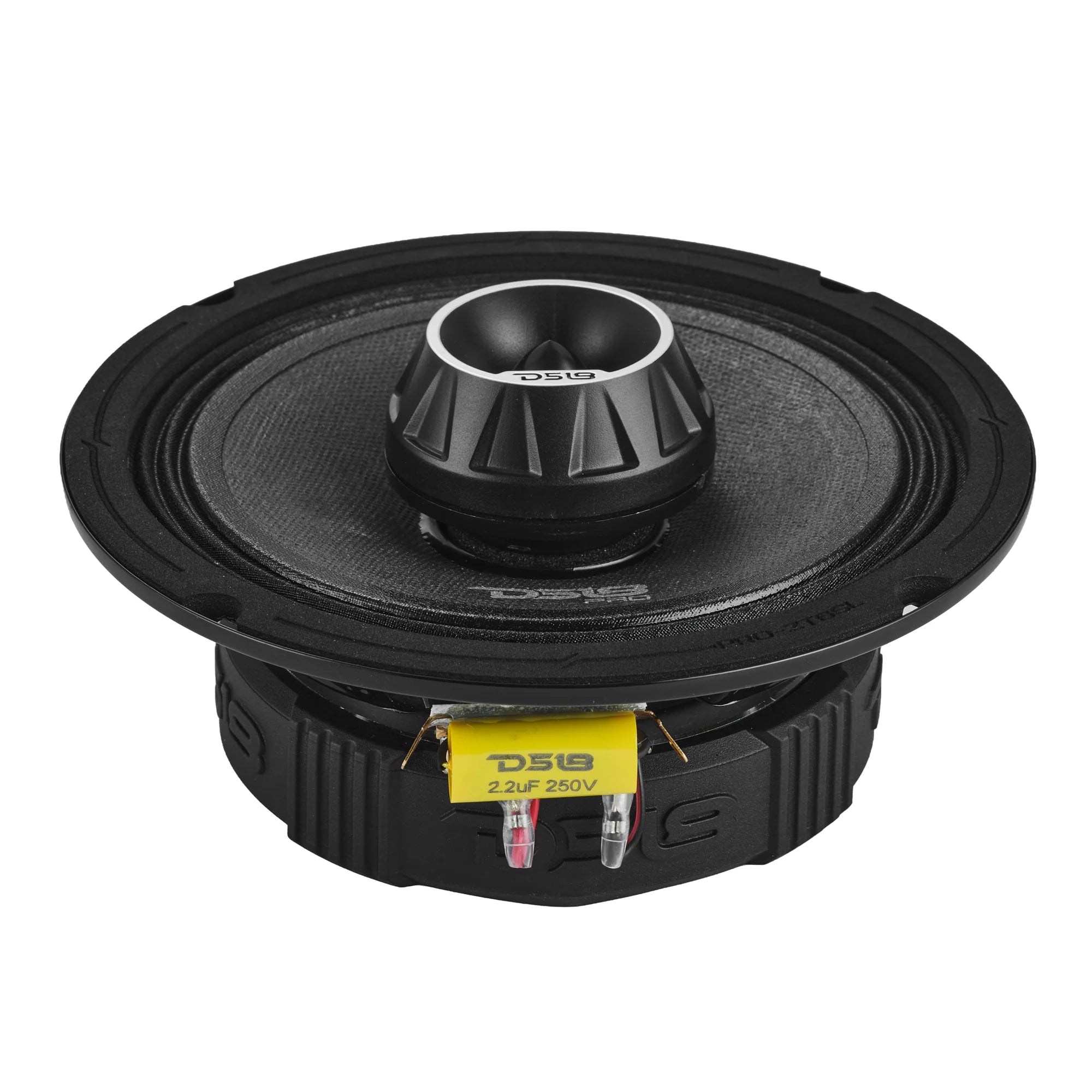 DS18 PRO-ZT 6.5” Slim Coaxial Mid-Range Loudspeaker with Water-Resistant Cone Built-in Bullet Tweeter | 200W RMS 4-Ohm