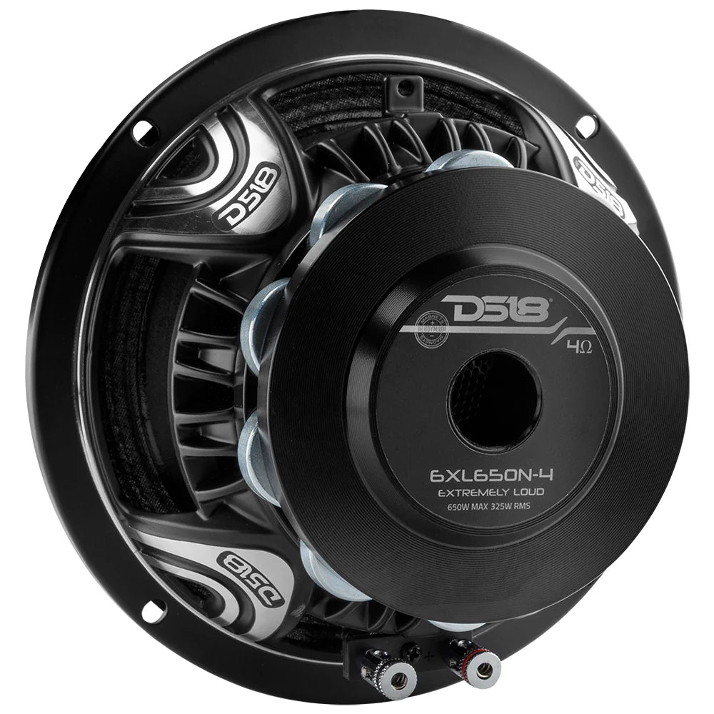 DS18 XL 6.5" Neodymium Rings Mid-Range Loudspeaker 325 Watts 4-Ohm