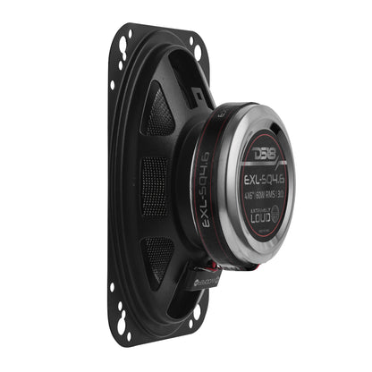 DS18 EXL 4x6” 2-Way Coaxial Speaker with Fiber Glass Cone | 60W RMS 3-Ohm