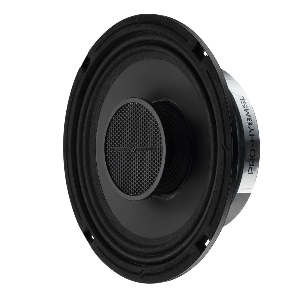 DS18 PRO 8" Shallow Coaxial Hybrid Mid-Range Loudspeaker with Built-in Driver | 200W RMS 8-Ohm
