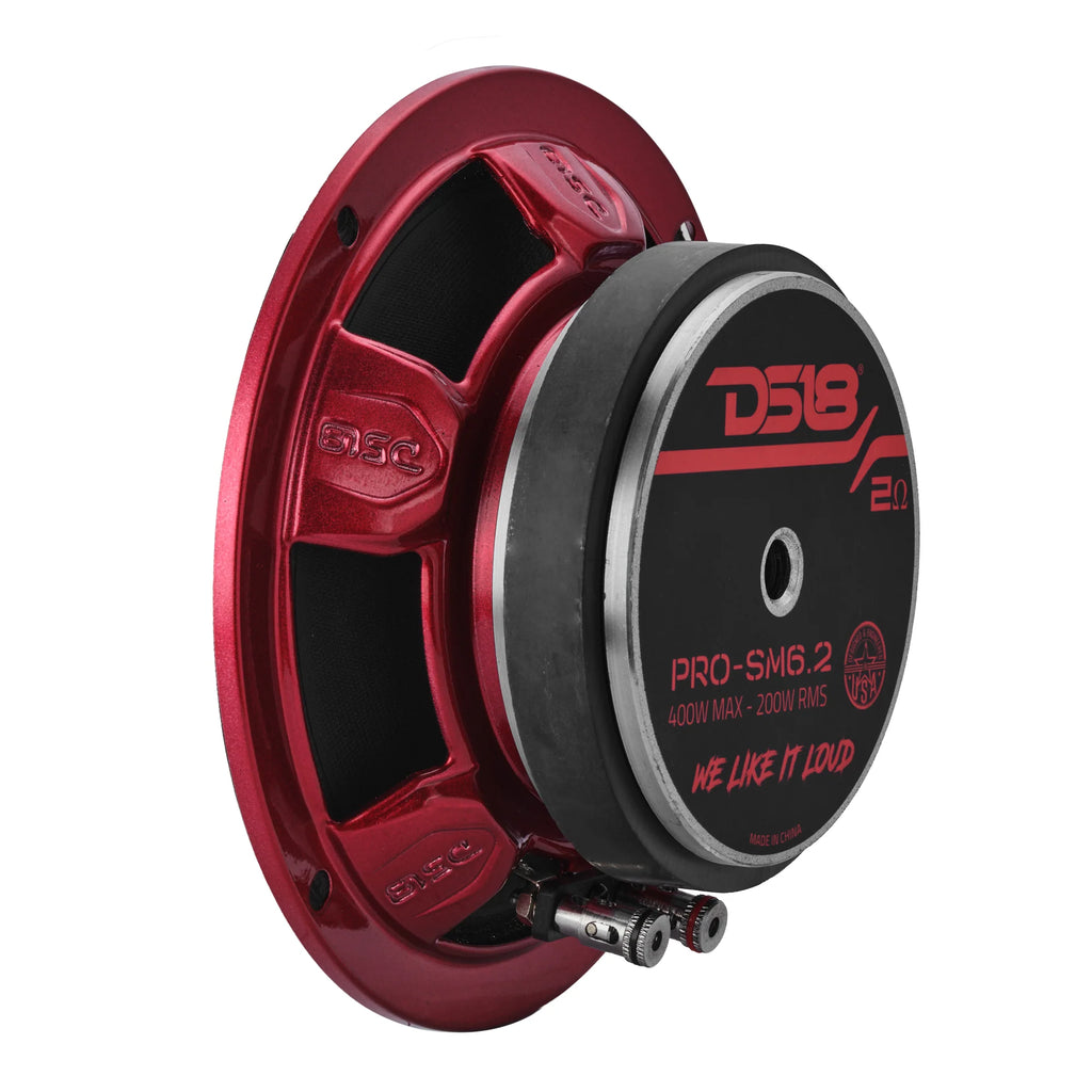 DS18 PRO 6.5" Slim Mid-Range Loudspeaker with Water-Resistant Cone | 200W RMS 2-Ohm