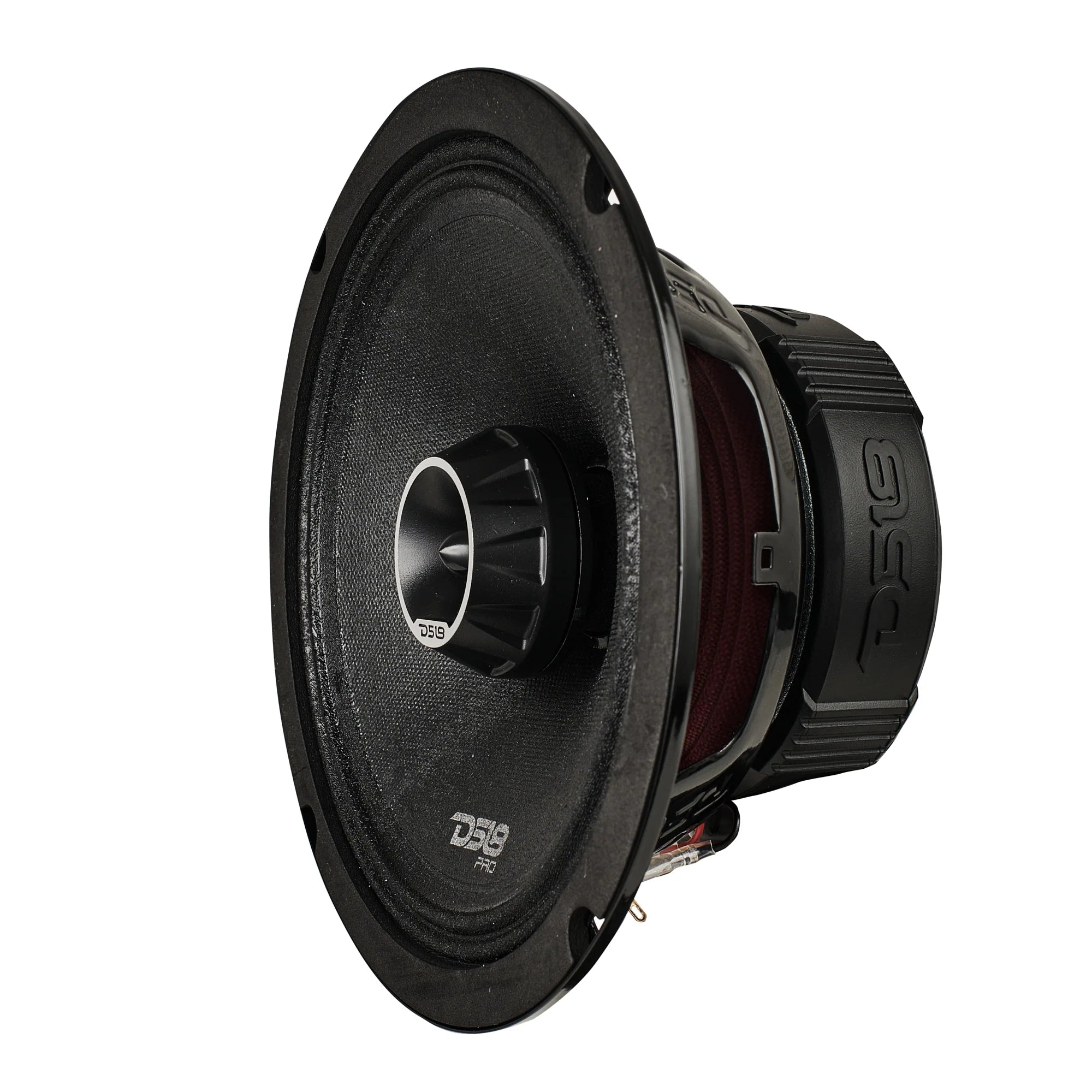 DS18 PRO-ZT 8" Coaxial Mid-Range Loudspeaker with Water-Resistant Cone Built-in Bullet Tweeter and Grill | 275W RMS 4-Ohm