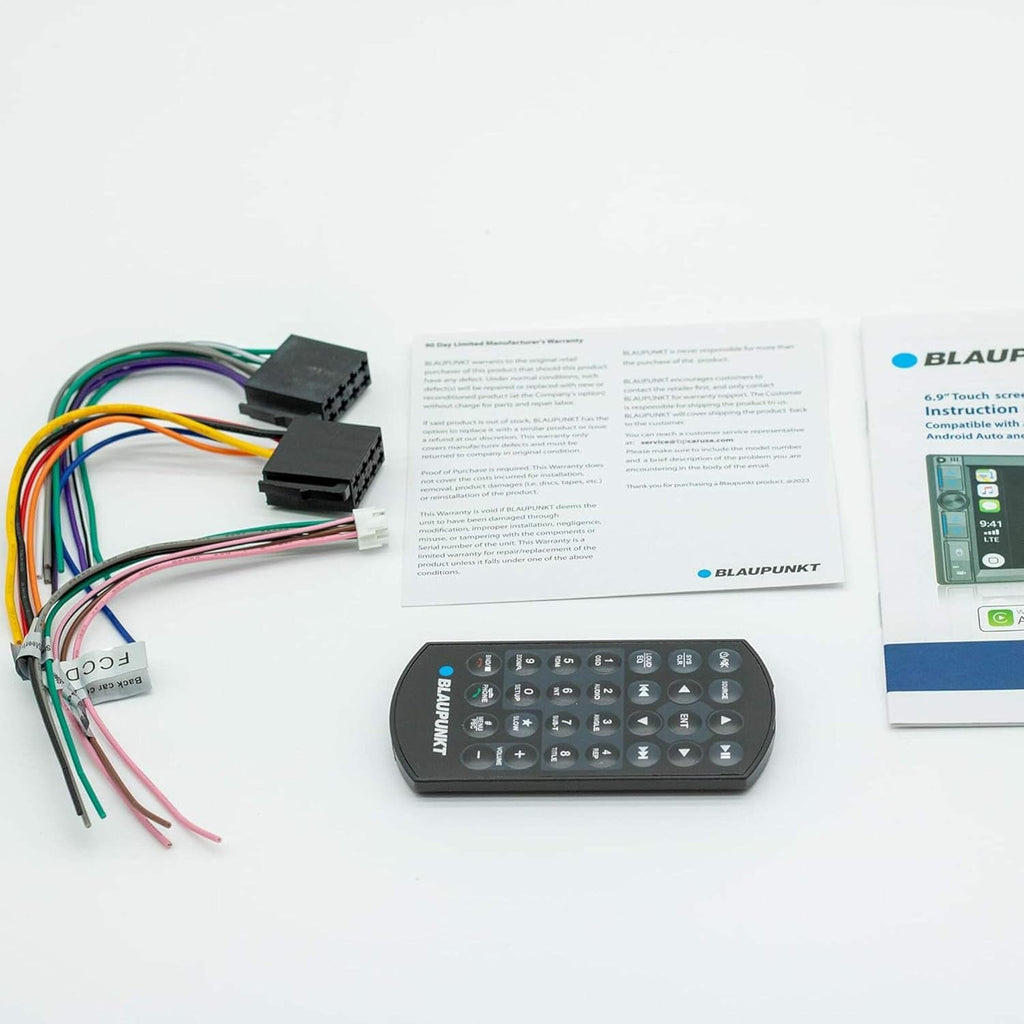 Blaupunkt ORLANDO750 7″ Double-Din Receiver with Wireless Apple CarPlay and Android Auto