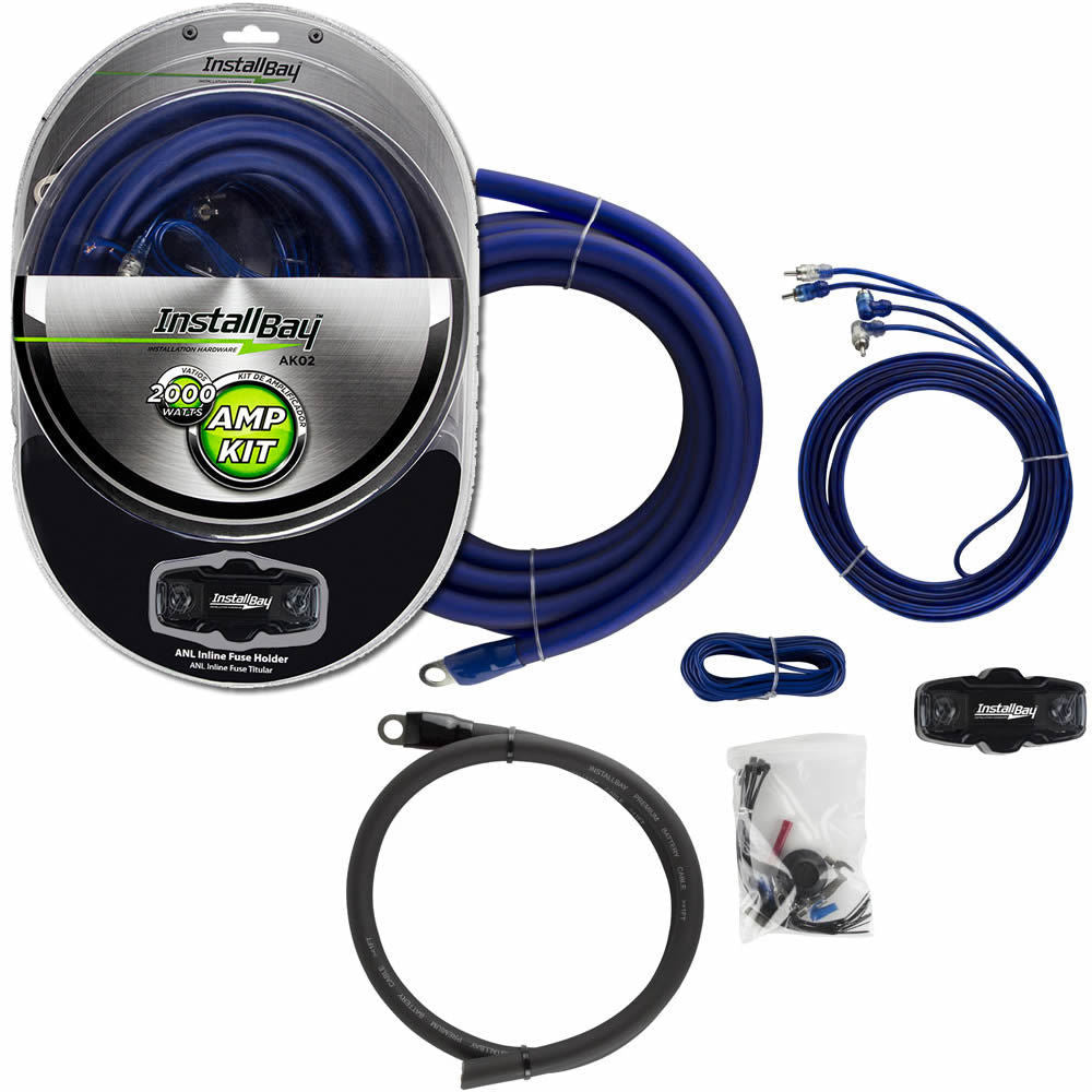 Install Bay AK02 Amp Kit 1/0 Gauge with ANL Fuse Holder