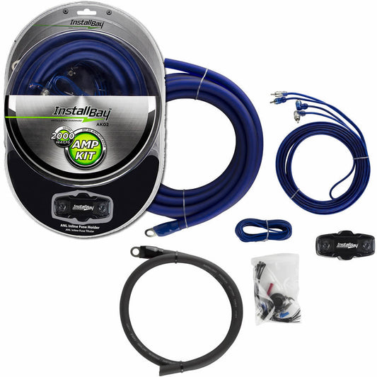 Install Bay AK02 Amp Kit 1/0 Gauge with ANL Fuse Holder