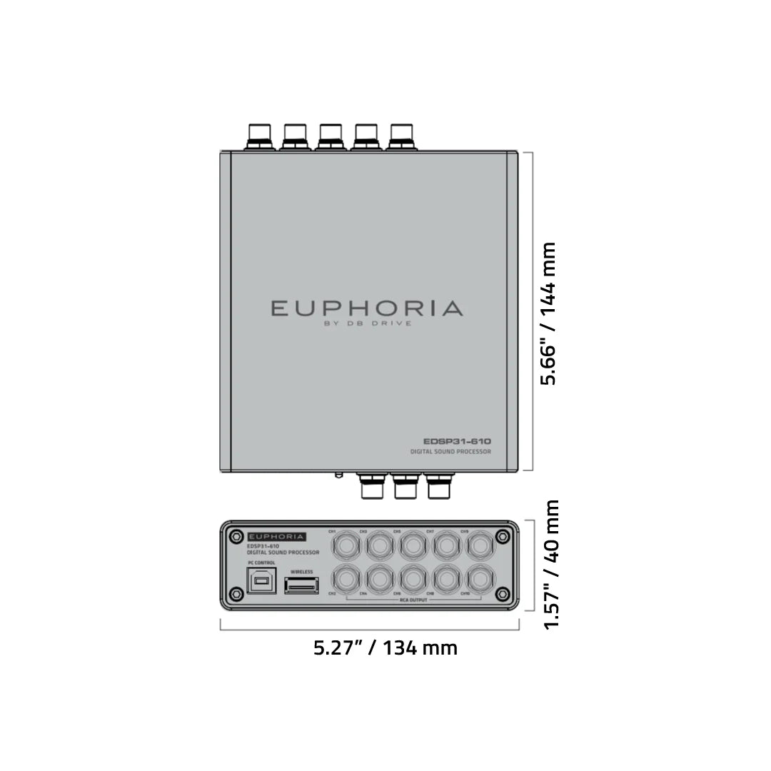 DB Euphoria EDSP31-610 10-Channel 31-Band DSP