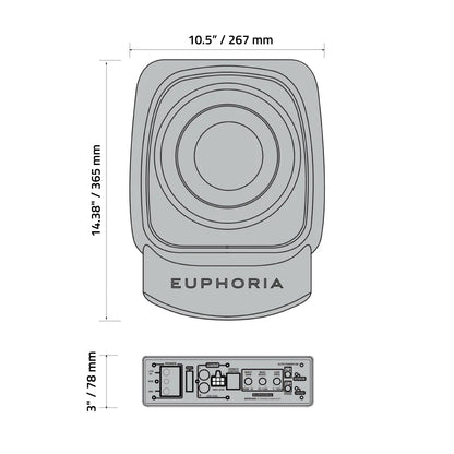 Euphoria EPSW10 10" Underseat Active Subwoofer