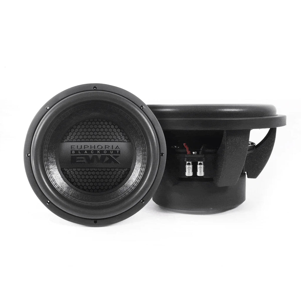 Euphoria EWXB12D2 : 12" Dual 2 or 4-Ohm Subwoofer Black Out Edition