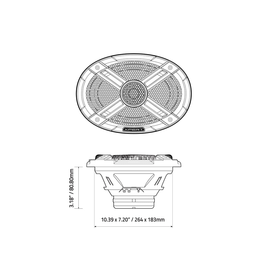 DB Drive Euphoria EX69NPS-CF 6x9" Point Source Loudspeakers
