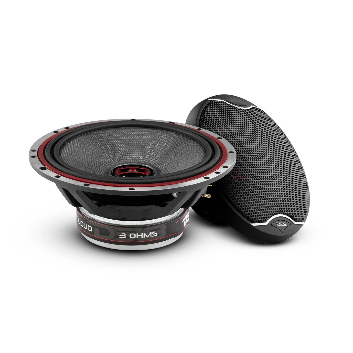 DS18 EXL 6.5" 2-Way Coaxial Speaker with Fiber Glass Cone | 120W RMS 3-Ohm