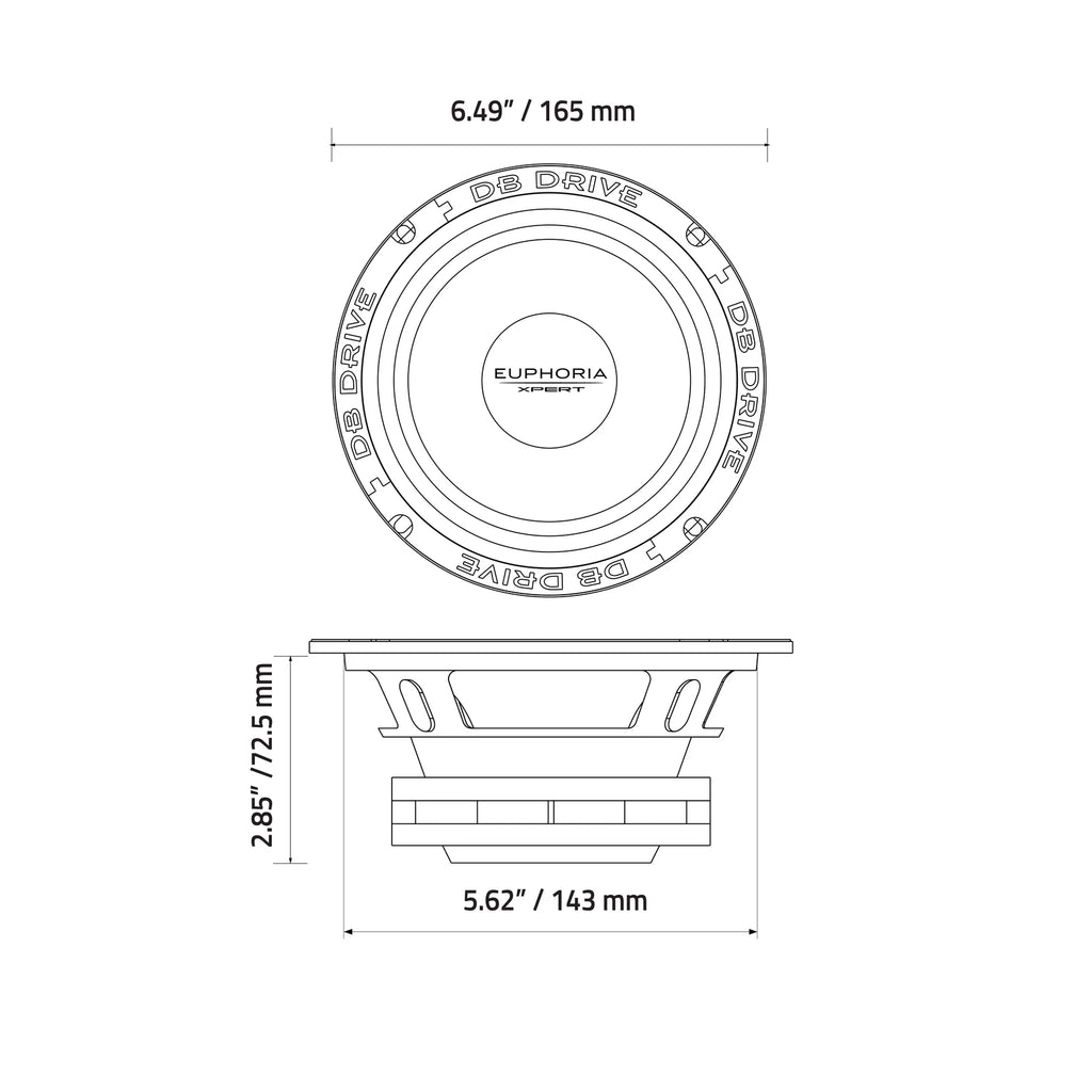 DB Drive Euphoria EXM6SN 6.5" Stamped Basket MidRange