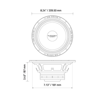 DB Drive Euphoria EXM8SN 8" Stamped Basket MidRange