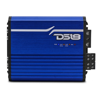 DS18 FRP-1.2K4 Class D Full Range 1200W RMS 4-channel Amplifier