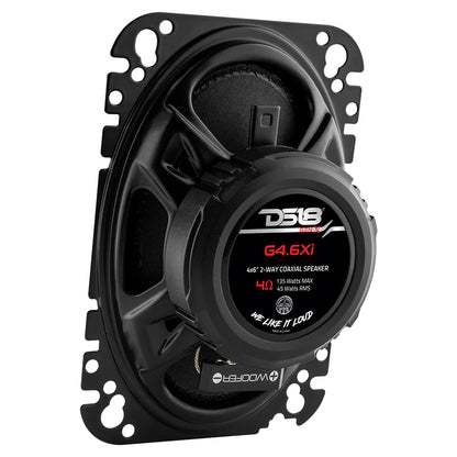 DS18 GEN-X 4x6 2-Way Coaxial Speakers 45 Watts Rms 4-Ohm