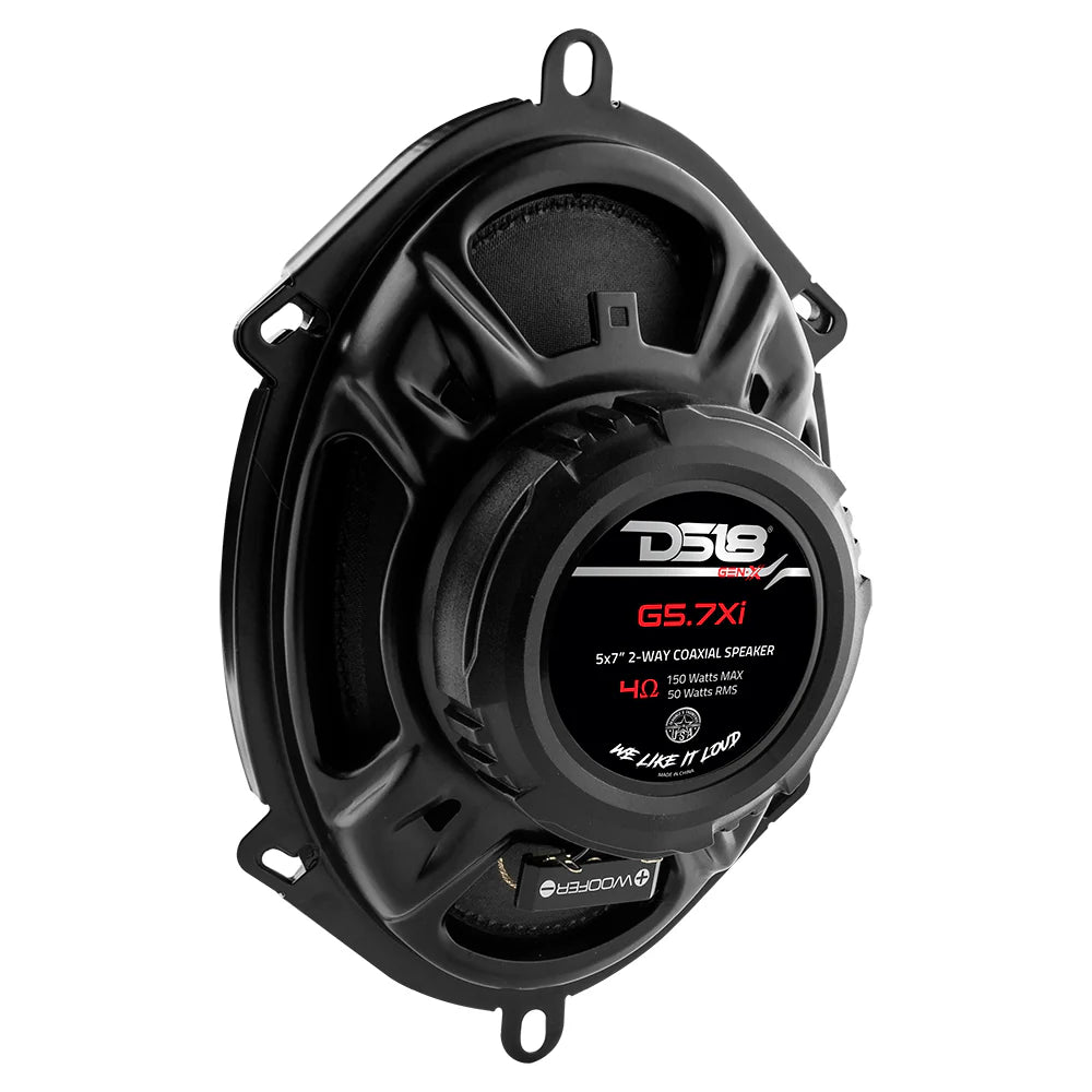 DS18 GEN-X 5x7" 2-Way Coaxial Speakers 50 Watts Rms 4-Ohm