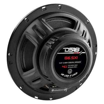 DS18 GEN-X 6.5" 2-Way Coaxial Speakers 50 Watts Rms 4-Ohm