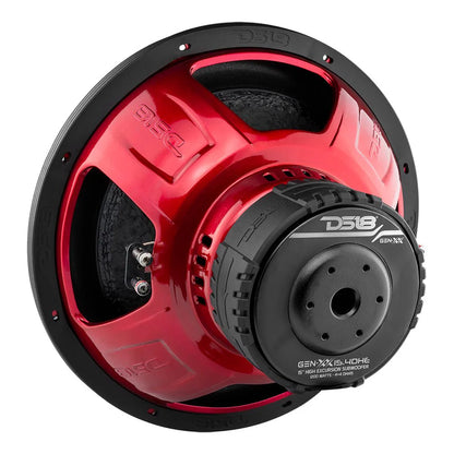 DS18 GEN-XX 15" High Excursion Subwoofer Double Stacked Magnets 600 Watts Rms DVC 4-Ohm