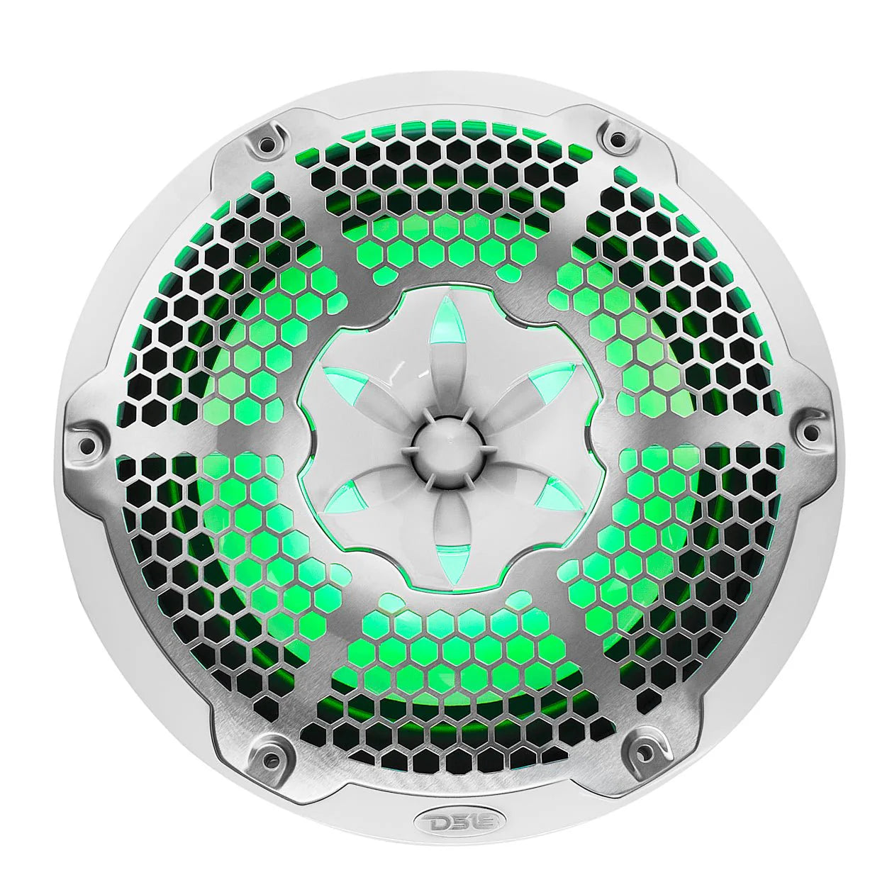 DS18 NXL 10" 2-Way Coaxial Marine Speaker with RGB LED Lights 200 Watts Rms 4-Ohm