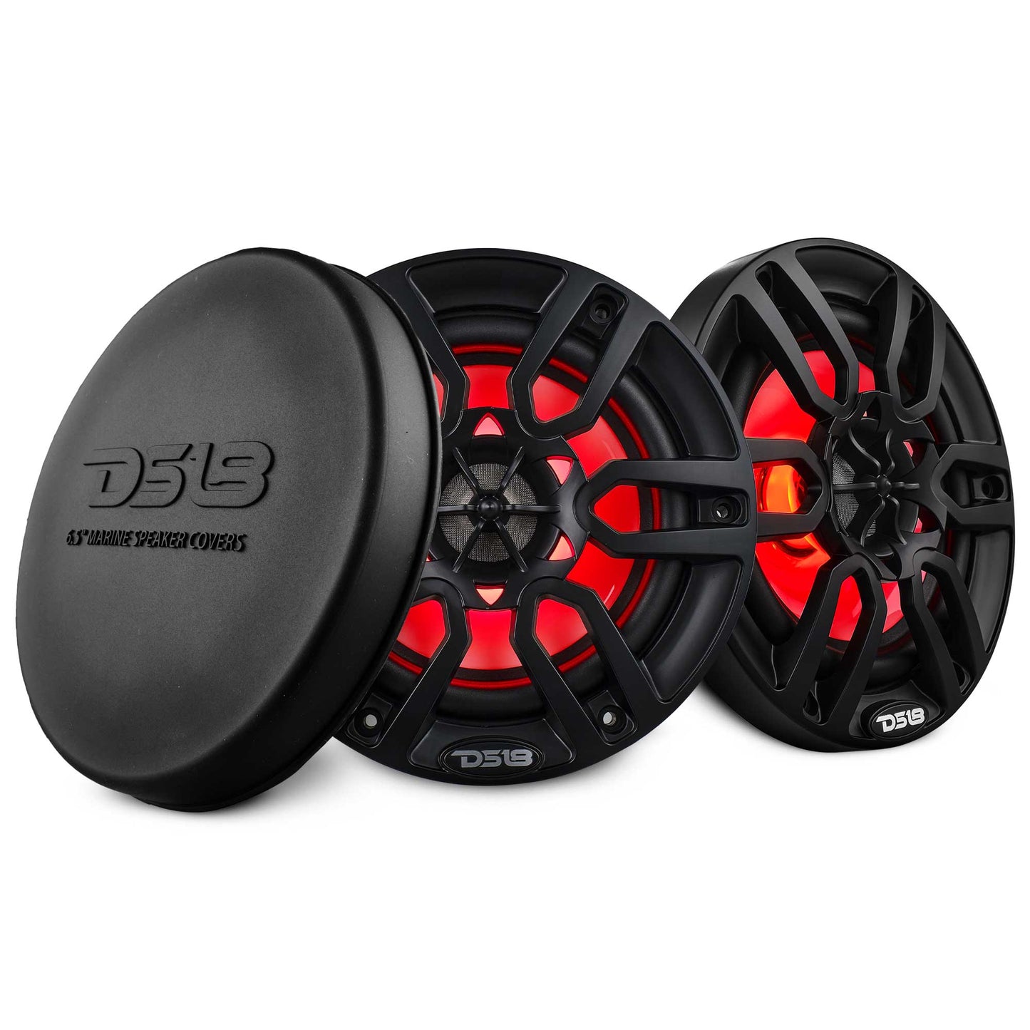 DS18 NXL 6.5" 2-Way Coaxial Marine Speaker with LED RGB Lights | 100W RMS 4-Ohm