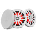 DS18 NXL 6.5" 2-Way Coaxial Marine Speaker with LED RGB Lights | 100W RMS 4-Ohm
