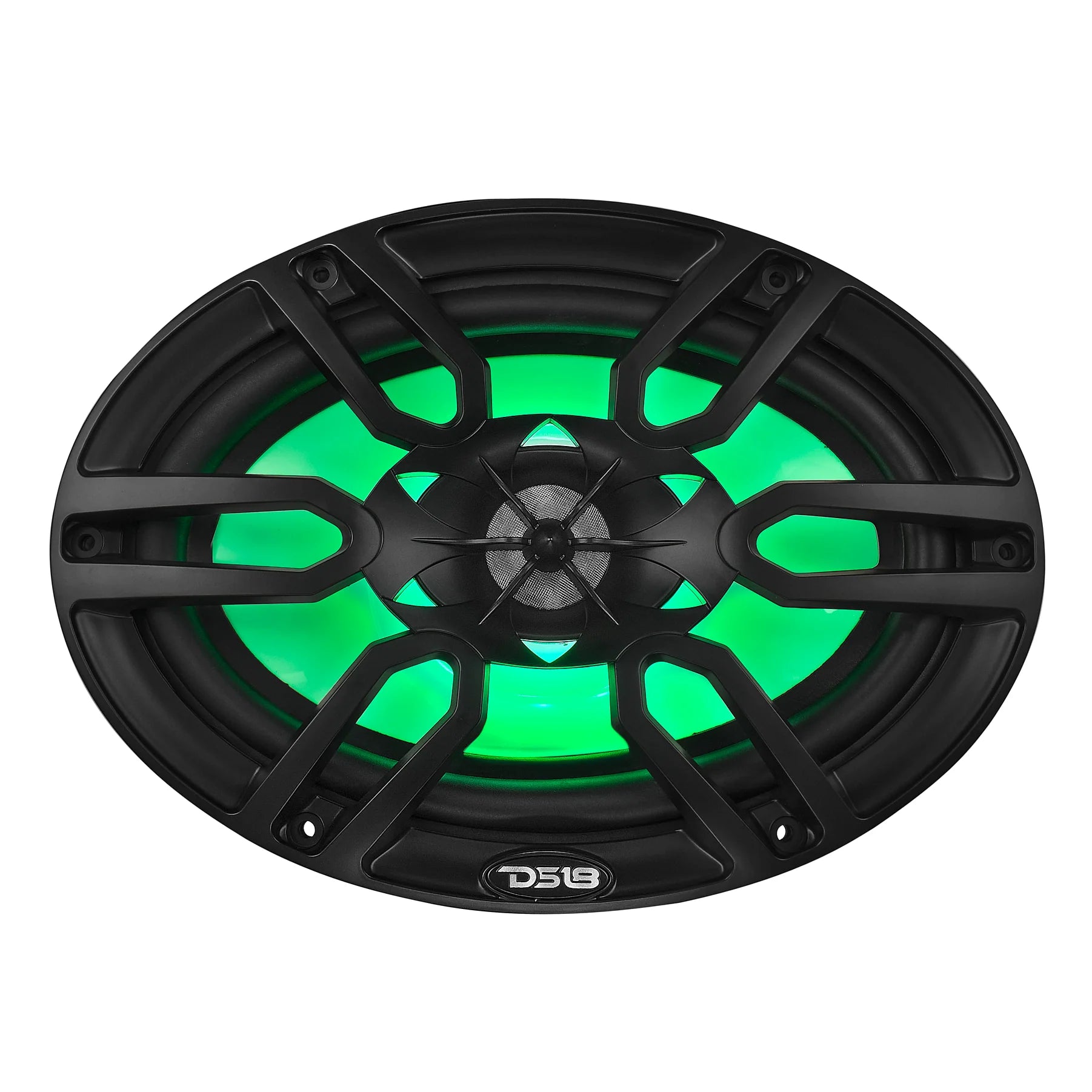 DS18 NXL 6x9" 2-Way Coaxial Marine Speaker with LED RGB Lights | 125W RMS 4-Ohm