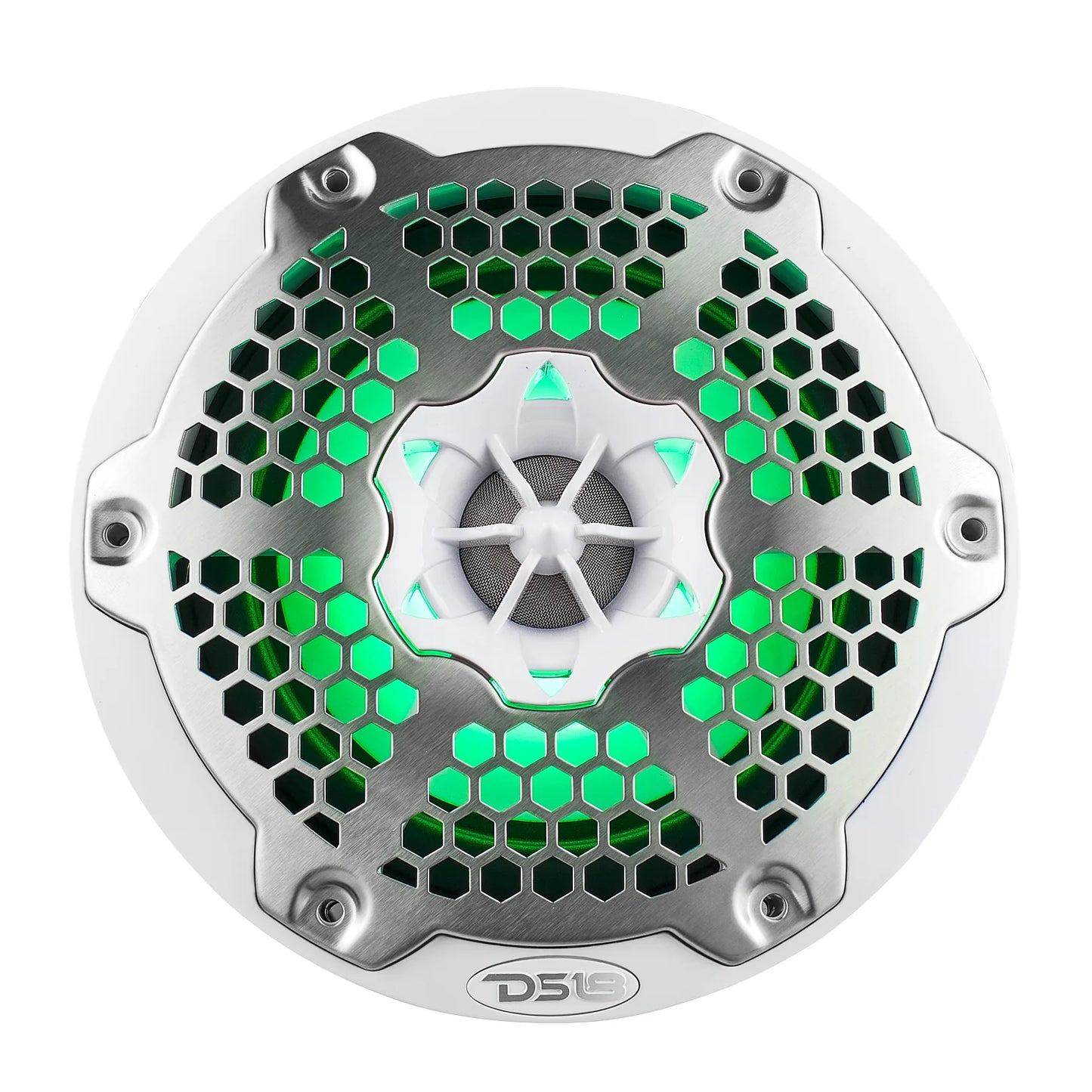 DS18 NXL 6.5" 2-Way Coaxial Marine Speaker With LED RGB Lights 100 Watts Rms 4-Ohm