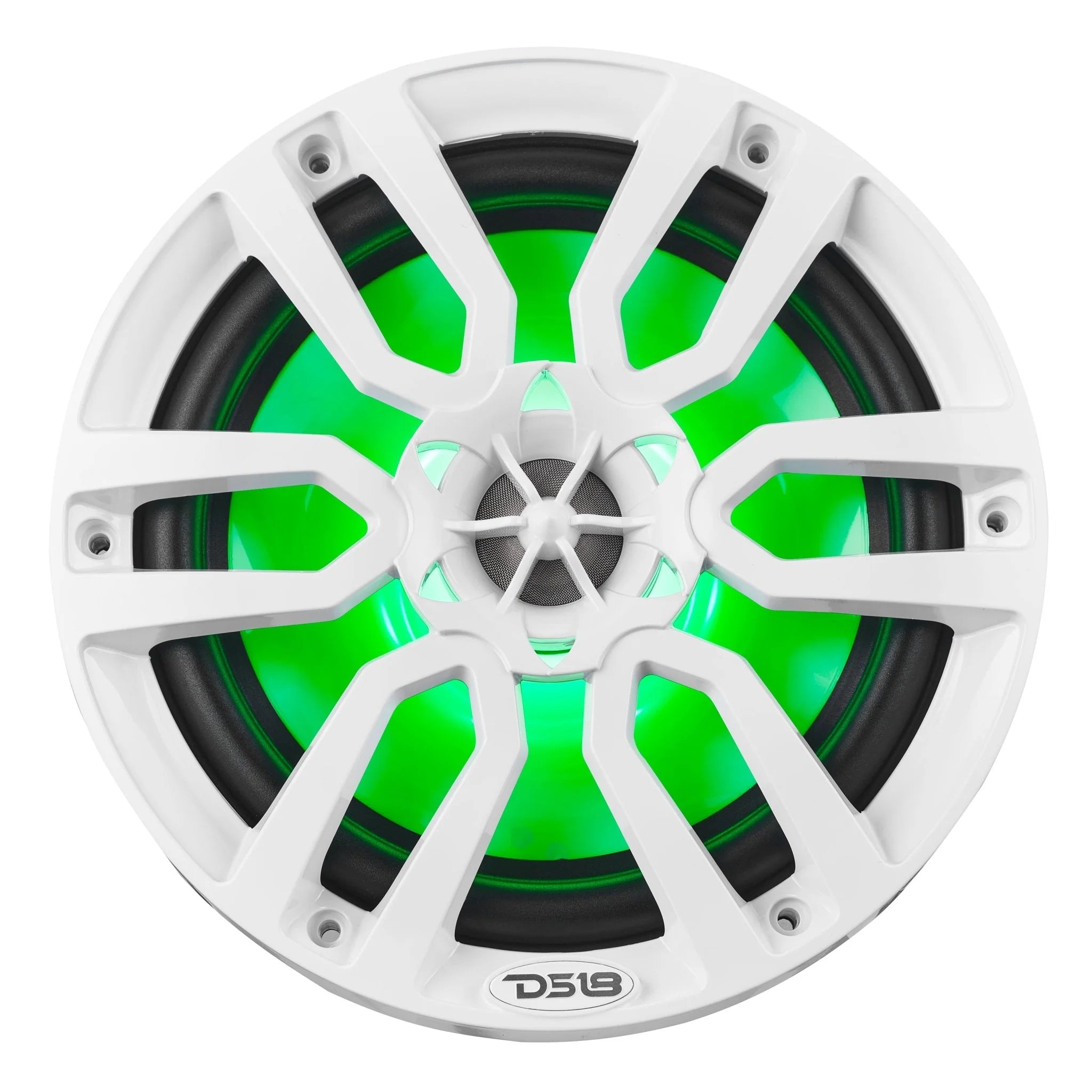 DS18 NXL 8" 2-Way Coaxial Marine Speaker with LED RGB Lights | 125W RMS 4-Ohm