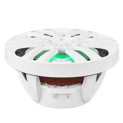 DS18 NXL 8" 2-Way Coaxial Marine Speaker with LED RGB Lights | 125W RMS 4-Ohm