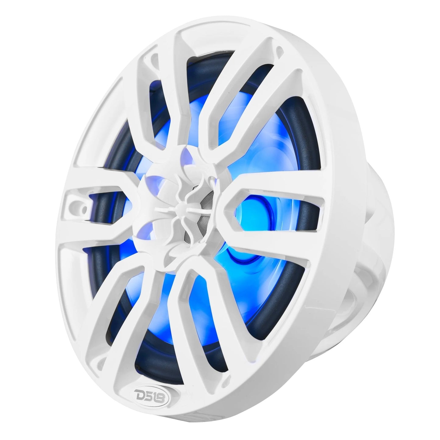 DS18 NXL 8" 2-Way Coaxial Marine Speaker with LED RGB Lights | 125W RMS 4-Ohm