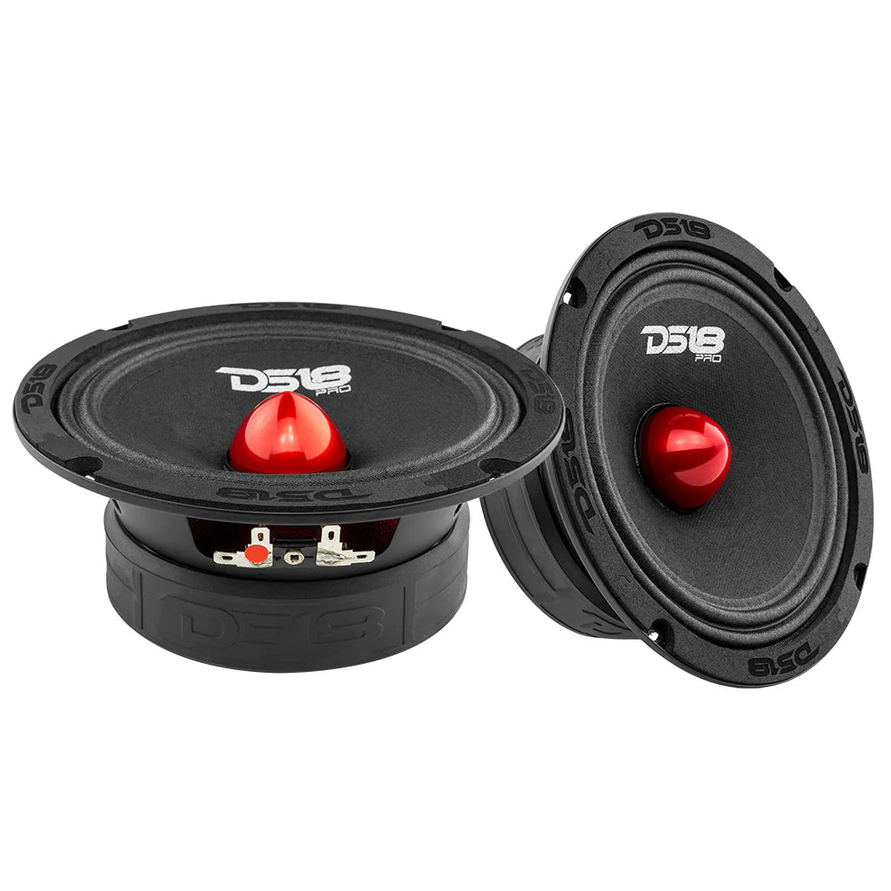 DS18 PRO 6.5" Mid-Range Loudspeaker with Bullet | 140W RMS 4-Ohm