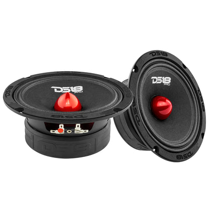 DS18 PRO 6.5" Mid-Range Loudspeaker with Bullet | 140W RMS 4-Ohm