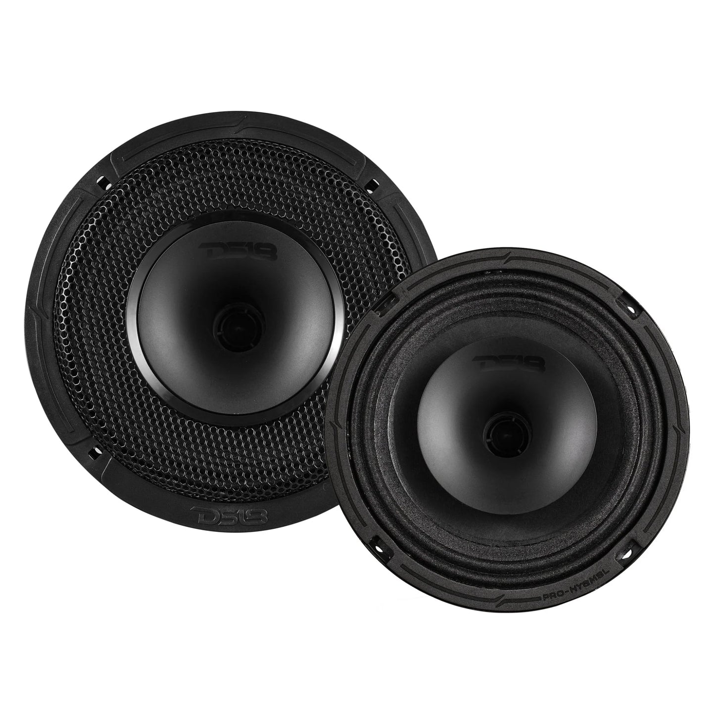 DS18 PRO 6.5" Shallow Coaxial Hybrid Mid-Range Loudspeaker with Built-in Driver | 150W RMS 8-Ohm