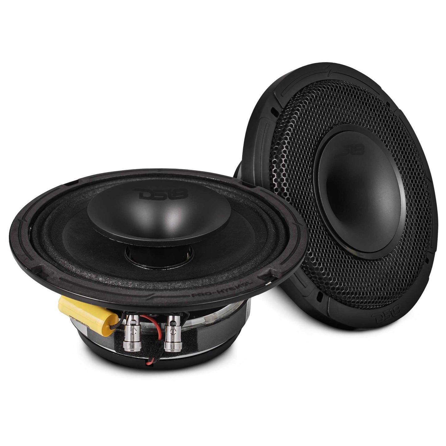 DS18 PRO 6.5" Shallow Coaxial Hybrid Mid-Range Loudspeaker with Built-in Driver | 150W RMS 8-Ohm