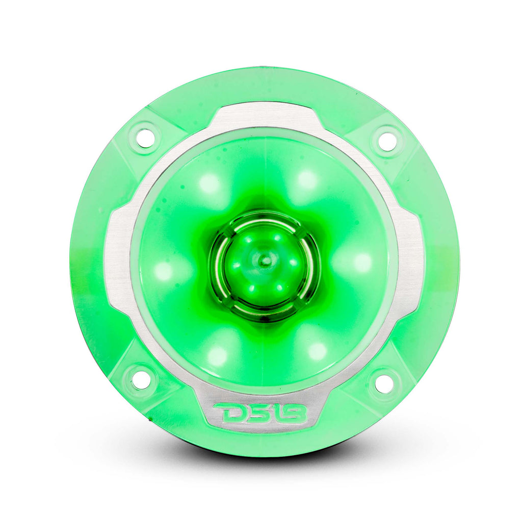 DS18 3.8" Super Bullet Tweeter 120 Watts 1" Aluminum 4-Ohm Vc with RGB LED Lights