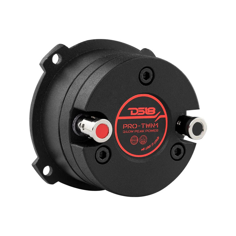 DS18 3" High Compression Neodymium Slim Super Bullet Tweeter 120 Watts 1" Titanium 4-Ohm Vc