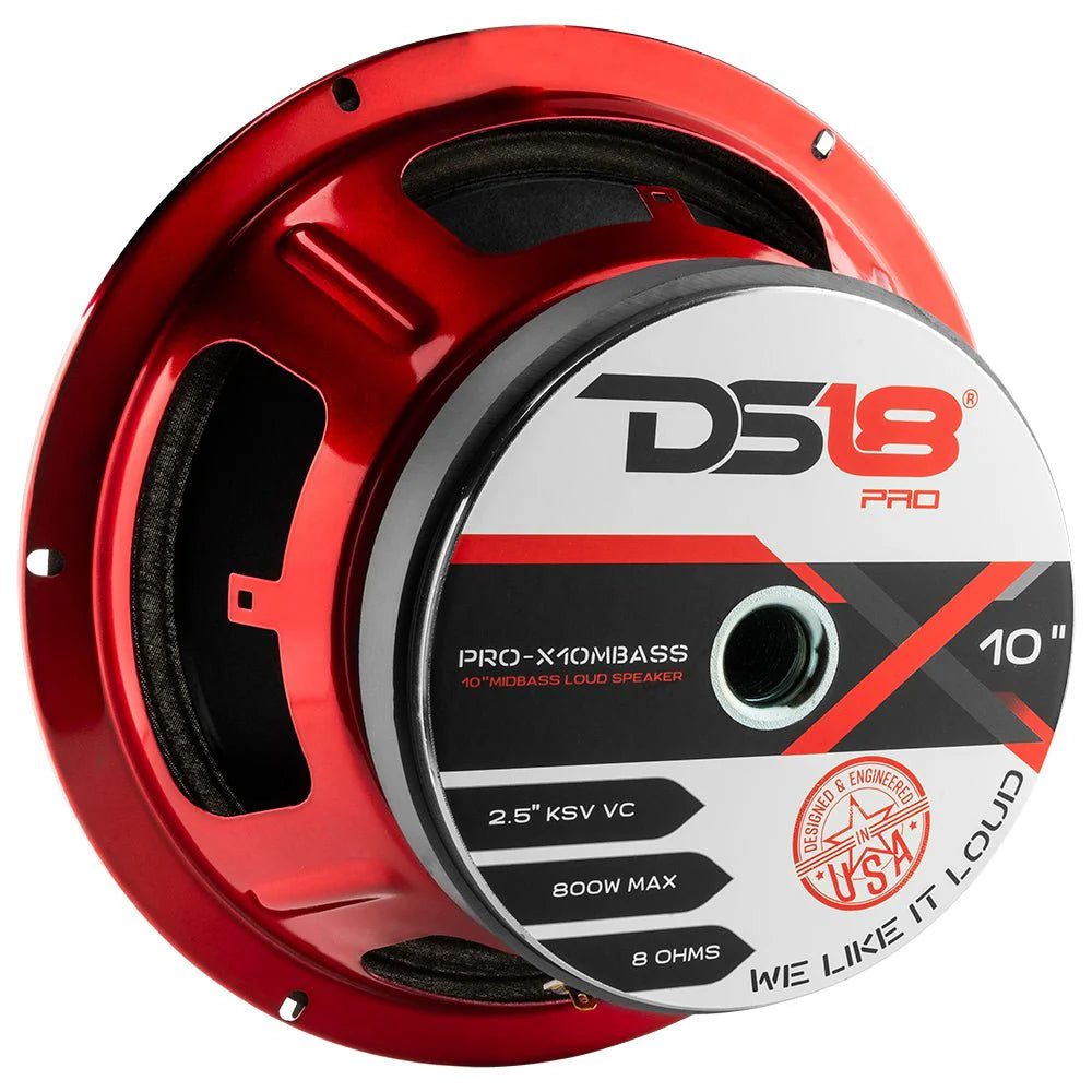 DS18 PRO-X 10" Mid-Bass Loudspeaker | 400W RMS 8-Ohm