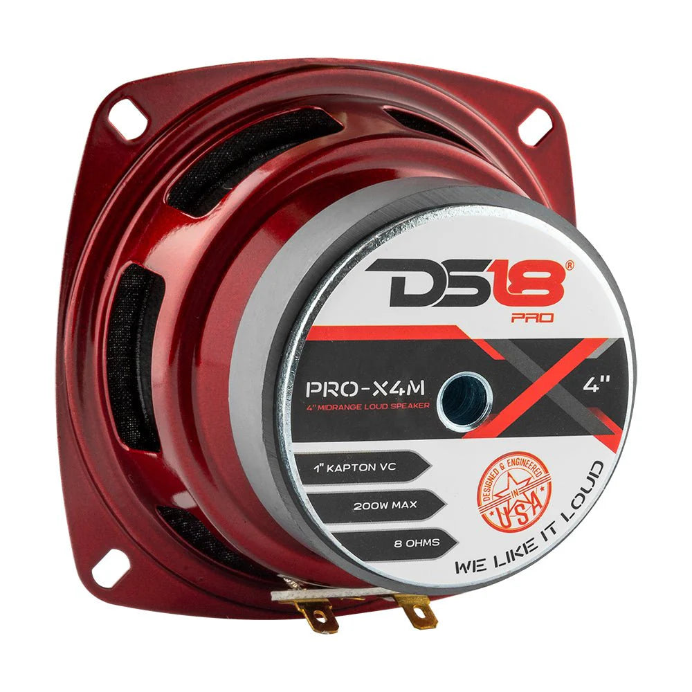 DS18 PRO-X 4" Mid-Range Loudspeaker 100 Watts Rms 8-Ohm