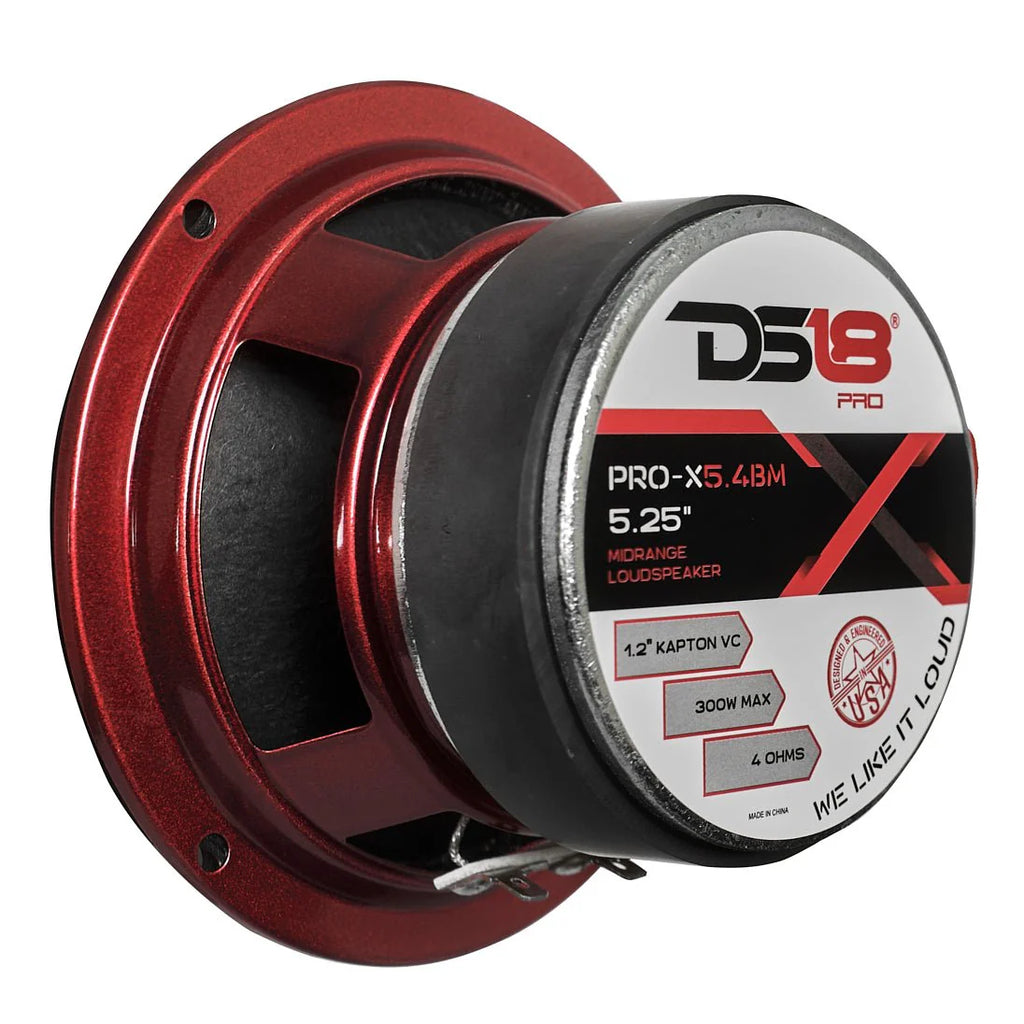 DS18 PRO-X 5.25" Mid-Range Loudspeaker with Bullet | 150W RMS 4-Ohm