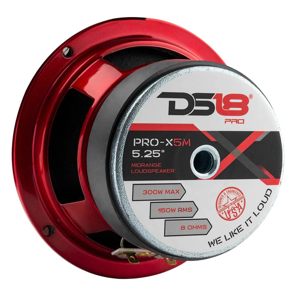 DS18 PRO-X 5.25" Mid-Range Loudspeaker 150 Watts Rms 8-Ohm