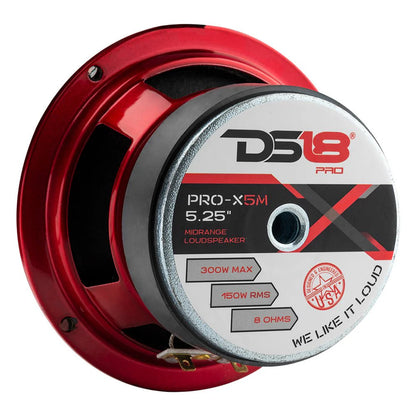DS18 PRO-X 5.25" Mid-Range Loudspeaker 150 Watts Rms 8-Ohm