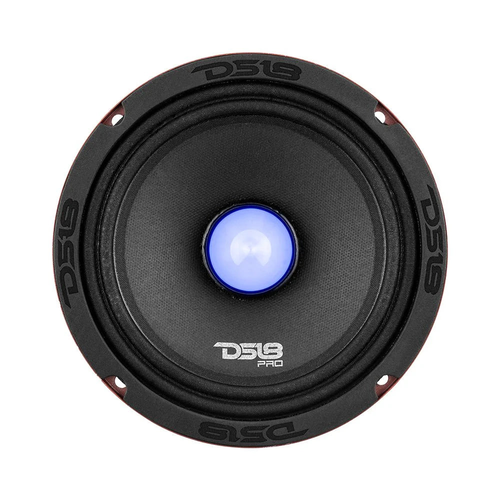 DS18 PRO-X 6.5" Mid-Range Loudspeaker with RGB Light Bullet 250 Watts Rms 4-Ohm