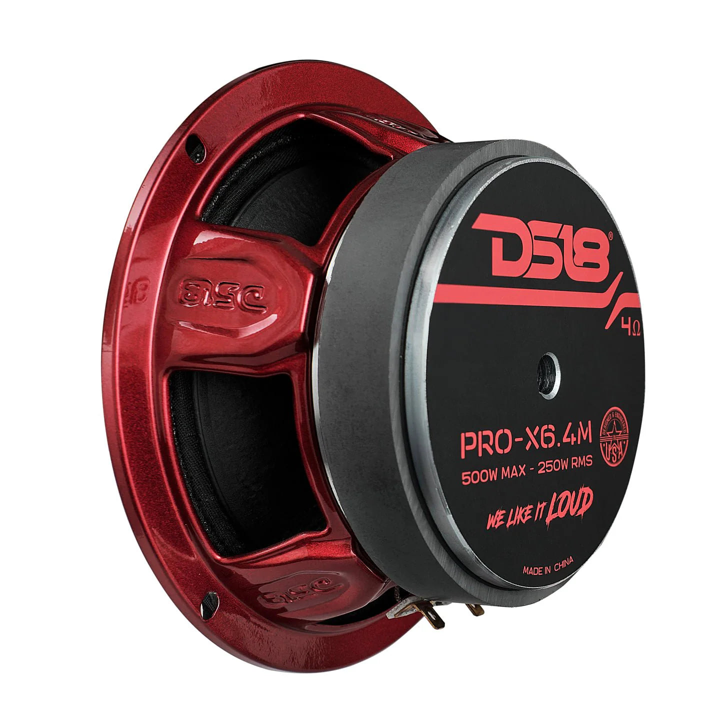 DS18 PRO-X 6.5" Mid-Range Loudspeaker 250 Watts Rms 4 or 8-Ohm