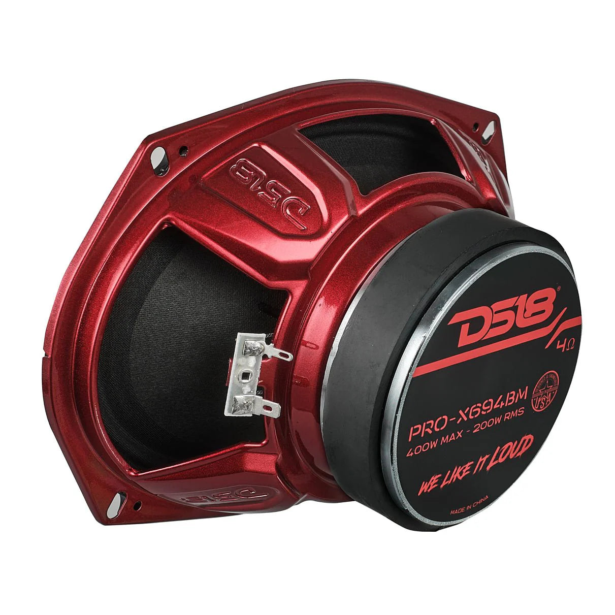 DS18 PRO-X 6X9" Mid-Range Loudspeaker with Bullet | 200W RMS 4 or 8-Ohm
